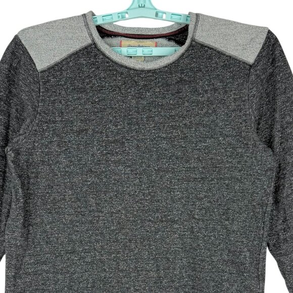 Tommy Bahama Men's Pullover Black/Grey Heather Crewneck Sweater Size Large - Picture 3 of 8